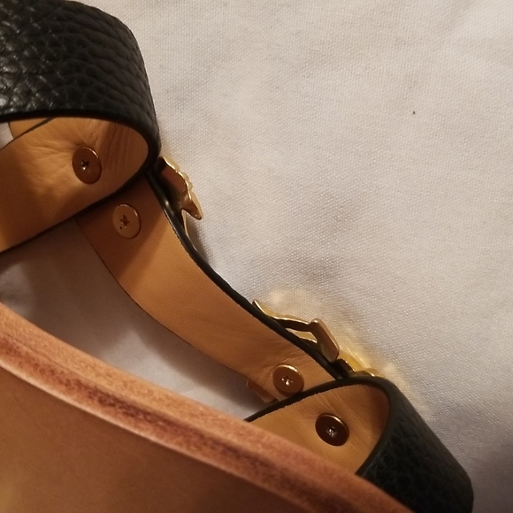 New Annabel Ingall Leather Flat Sandals Beetle Bugs Gold Tone Hardware Australia - Picture 3 of 6